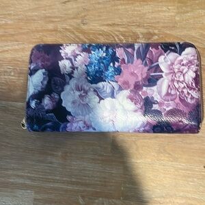Purple floral charming Charlie wallet